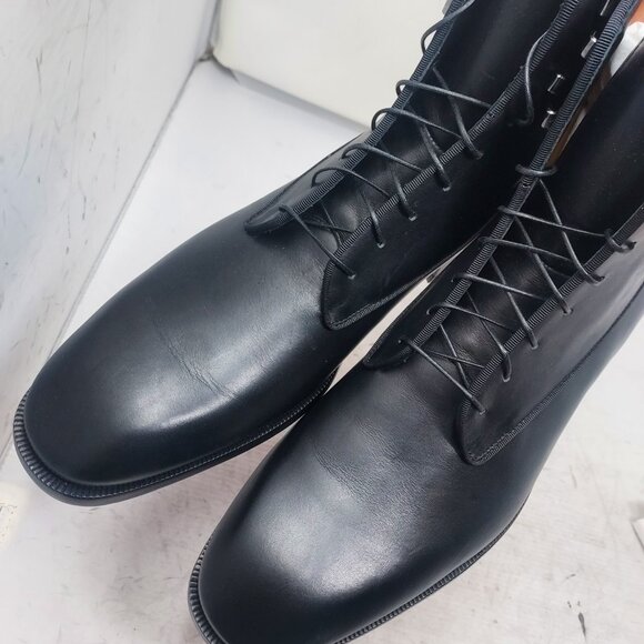 Christian Louboutin MENS Black Leather Lace-Up Ankle Boot - Picture 10 of 12